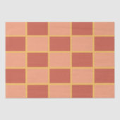 Geruit roze rood geruit vierkant patroon tissuepapier (Voorkant)