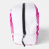 Geruit, Ruiten in Magenta en Wit Toilettasje (Rechts)