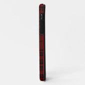 GERUIT RUITENPATROON ZWART ROOD AANPASSEN TYPOGRAF Case-Mate iPhone CASE (Achterkant/links)