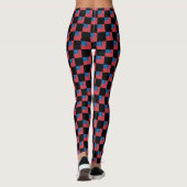 Geruit Samoa-vlagpatroon Leggings (Achterkant)