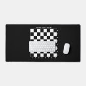 Geruit schaakbord aangepaste kleur bureau mat (Keyboard & Muis)