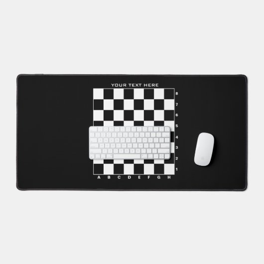 Geruit schaakbord aangepaste kleur bureau mat (Keyboard & Muis)