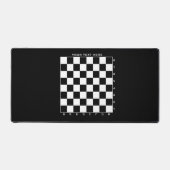Geruit schaakbord aangepaste kleur bureau mat (Voorkant)