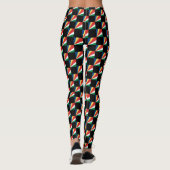 Geruit Seychellen vlagpatroon Leggings (Achterkant)