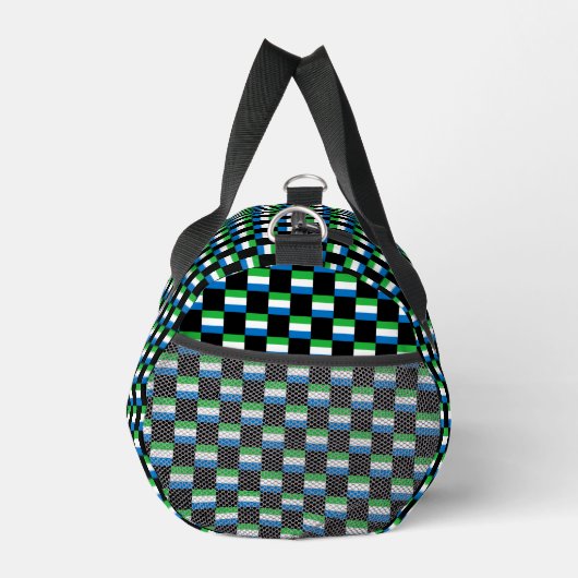 Geruit Sierra Leone-vlagpatroon Plunjezak (Rechts)