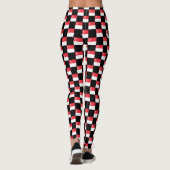 Geruit Singapore-vlagpatroon Leggings (Achterkant)