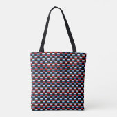 Geruit Sloveens vlagpatroon Tote Bag (Achterkant)