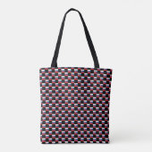 Geruit Slowakije Vlag patroon Tote Bag (Achterkant)