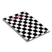 Geruit spiraalvormig Notitieboek (Rechterzijde)