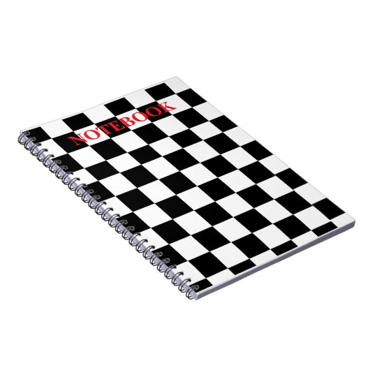 Geruit spiraalvormig Notitieboek (Rechterzijde)