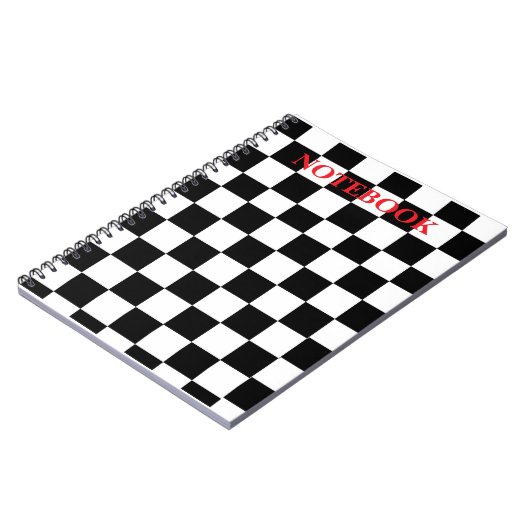 Geruit spiraalvormig Notitieboek (Linkerzijde)