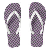 Geruit Teenslippers (Voetbed)