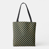 geruit togo-vlagpatroon tote bag (Achterkant)