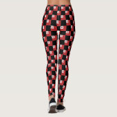 Geruit Tonga-vlagpatroon Leggings (Achterkant)