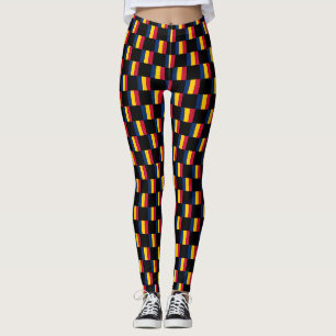 Geruit Tsjaad-vlagpatroon Leggings