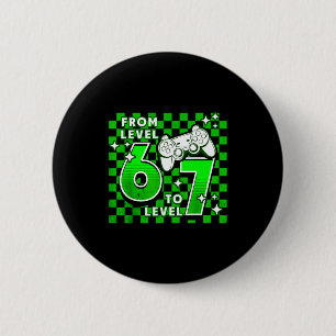 Geruit van niveau 6 tot 7-7e verjaardag jongens ki ronde button 5,7 cm