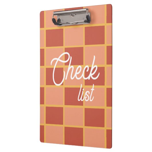 geruit vierkant patroon klembord (Links)