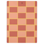 geruit vierkant patroon klembord (Achterkant)