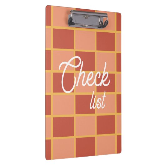 geruit vierkant patroon klembord (Rechts)