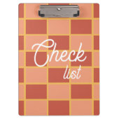 geruit vierkant patroon klembord (Voorkant)