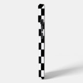 Geruit wit en zwart Case-Mate iPhone case (Achterkant / Links)