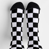Geruit wit en zwart sokken (Top)