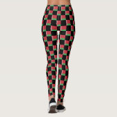 Geruit Wit-Rusland Vlag Patroon Leggings (Achterkant)
