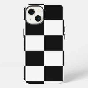 Geruit Zwart en Wit iPhone 13 Hoesje