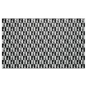 Geruit zwart-wit konijntje stof (Fat Quarter)
