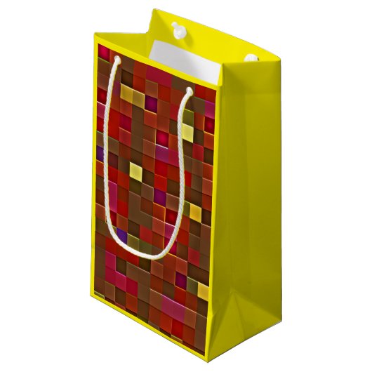 "Geruite Affaire" (Klein) Cadeautas (Voorkant Gekanteld)