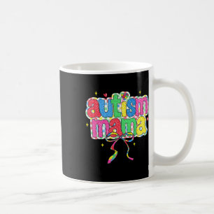 Geruite Autism Mama Coquette Strik Autisme Bewustz Koffiemok