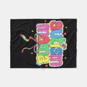 Geruite Autisme Mama Coquette Boog Autisme Awarene Fleece Deken (Voorkant (Horizontaal))