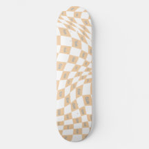 Geruite beige en grijze moderne retro