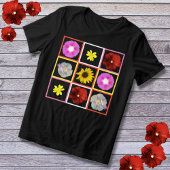Geruite bloemen Wildflower Bloemen Grafiek Tri-Blend Shirt