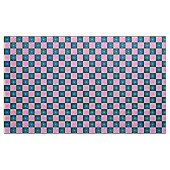 Geruite bloemige Abstract Stof (Yard (91,4 cm))