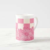 Geruite bloemmotief Coquette Specialty Mok (Voorkant rechts)