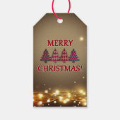 Geruite bomen cadeaulabel (Voorkant)