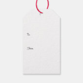 Geruite bomen cadeaulabel (Achterkant)