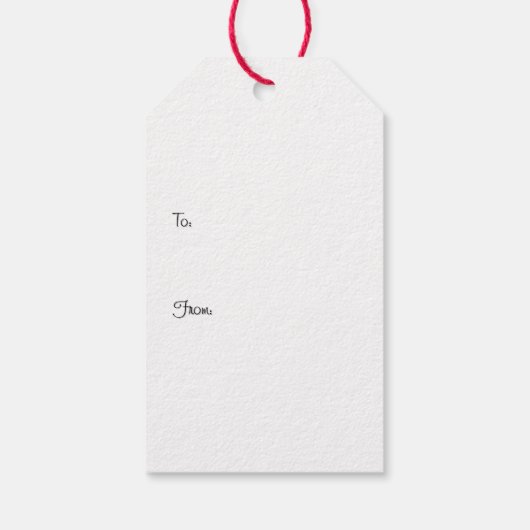 Geruite bomen cadeaulabel (Achterkant)