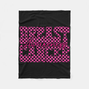 Geruite borstkanker In oktober hebben we Pink Me D Fleece Deken
