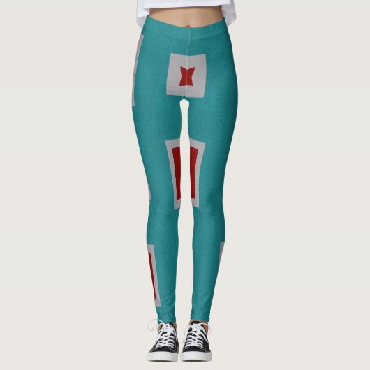 geruite broek outfit leggings (Voorkant)