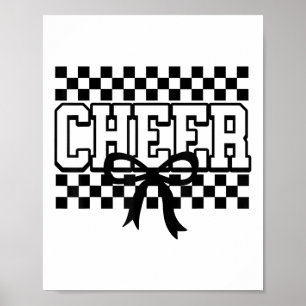 Geruite Cheer Cheerleading voor Cheerleader Youth Poster