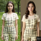 geruite chique leggingen leggings