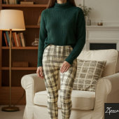 geruite chique leggingen leggings