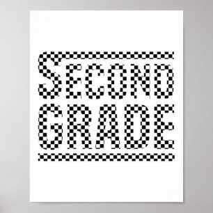 Geruite Ck T-shirt voor jongens en meisjes voor he Poster