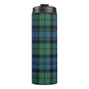 Geruite Clan Campbell groen blauwe geruite tartan Thermosbeker