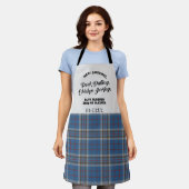 Geruite Clan Thompson Tartan Geruite Keuken Schort (Gedragen)