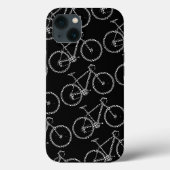 Geruite fiets zwart Case-Mate iPhone case (Achterkant)