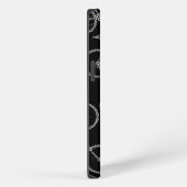 Geruite fiets zwart iPhone hoesje (Rechterkant)