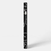 Geruite fiets zwart iPhone hoesje (Linkerkant)